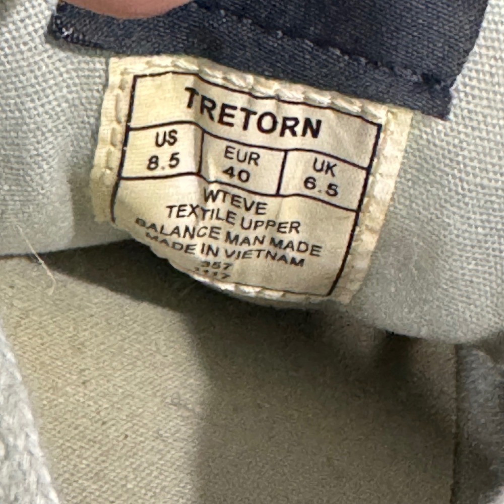Tretorn Eve Platform Espadrille Sneaker Light Blue Canvas Frayed Jute Womens 8.5 - Picture 10 of 12